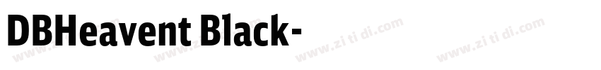 DBHeavent Black字体转换